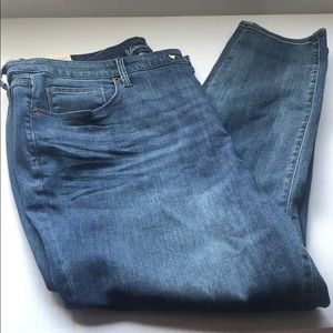 Denim jeans inseam 28 inches dark wash